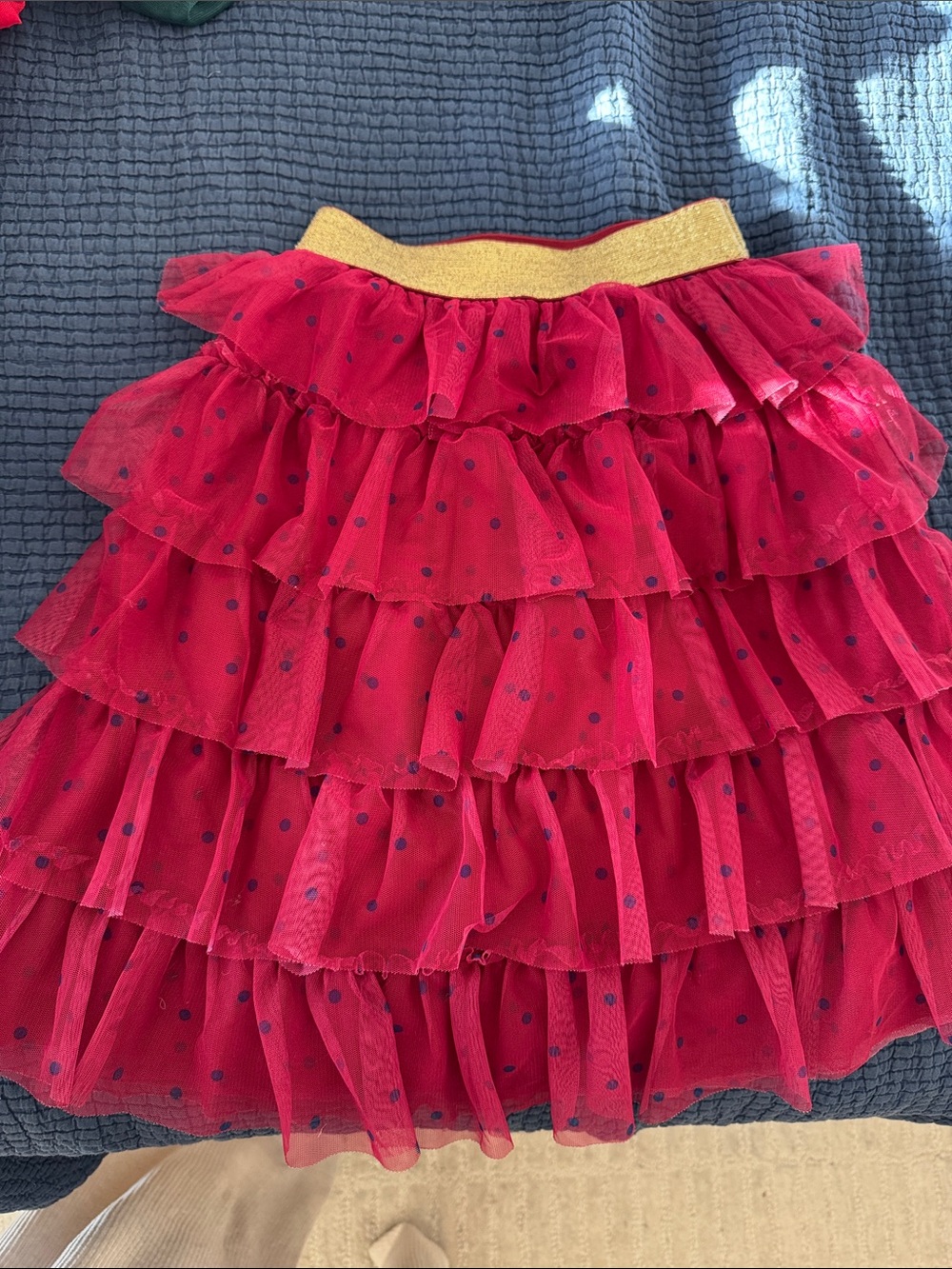 Mini Boden Tulle Ruffle Midi Skirt